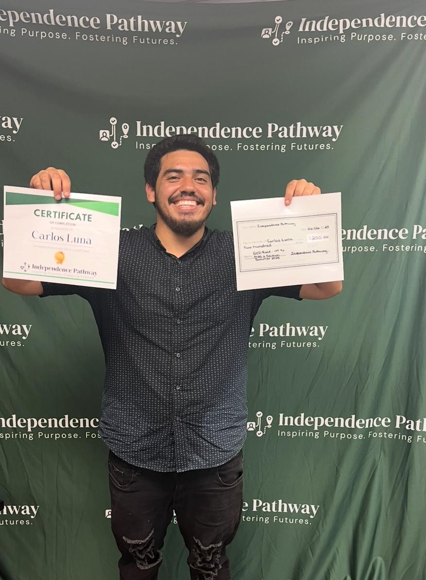 Carlos with receipt